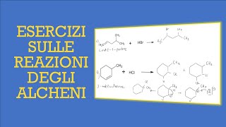 Esercizi sulle reazioni degli alcheni [upl. by Arette256]