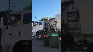 Cumberland council URM 814 with the pro garbagecollection garbage oldtruck redtrucks Redgarbo [upl. by Alegnasor263]