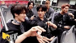 MONSTA X Tour NYC amp Spill New Album Secrets  MTV News [upl. by Katlaps]