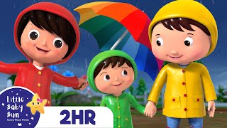 Play in the Rain Song   2 HOURS of Nursery Rhymes and Kids Songs  Little Baby Bum [upl. by Tnomed]