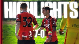 Seven goals in first friendly  Highlights  AC Milan 70 Lumezzane [upl. by Marka160]