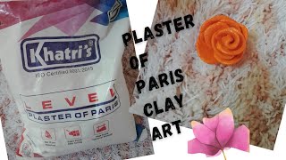 Plaster of paris recipe  Homemade clay craft clay Suzels KreativeCraft [upl. by Aliahs]