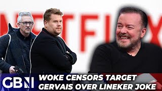 WOKE censors try to CANCEL Ricky Gervais for Gary Lineker immigrant joke [upl. by Lello621]