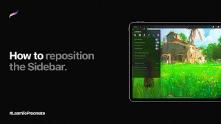 How to reposition the Sidebar in Procreate [upl. by Weissman149]