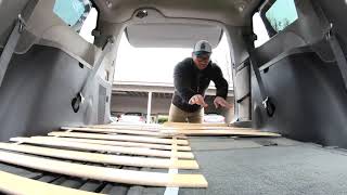 2017 Toyota Sienna Easy Stealth Camper Minivan Bed Build [upl. by Erminie]