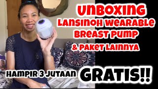 UNBOXING LANSINOH BREAST PUMP AND STUFF GRATIS  lansinoh breastpump [upl. by Maurizia]