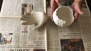 Plaster Flower Wall art  Plaster of paris craft ideas  Plaster art make hand GullNoor7 [upl. by Sulakcin]