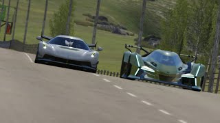 Koenigsegg Jesko 2023 vs Lamborghini V12 Vision GT 2020 at Highlands [upl. by Naget559]