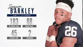 Saquon Barkley vs Pitt  By The Numbers [upl. by Fogg161]