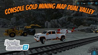 NEW Console Gold Mining MAP Dual Valley  Farming Simulator 22 fs22 farmingsimulator22 [upl. by Owain]