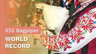 New Guinness World Record  333 Bagpipers in Bulgaria  Art of Living [upl. by Isidor]