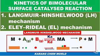 Tamil KINETICS BIMOLECULAR SURFACE CATALYSE REACTION Langmuir adsorption HINSHELWOOD ELEY RIDEAL [upl. by Shapiro]