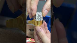 GoldSmithGoldPlated Silver Ring with the Chinese Character quot福quot Fu goldsmiths goldaccessories [upl. by Hazelton]