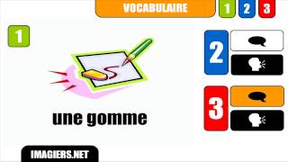 How to pronounce in French  une gomme [upl. by Htebezile]