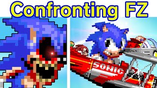 Friday Night Funkin SonicEXE Confronting Yourself Final Zone Sonic Good amp Bad Ending FNF Mod [upl. by Goines103]