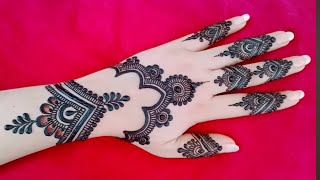 Back mehndi Design Simple  Mehndi design Back side full hand new  mehndi ki design [upl. by Merriam]