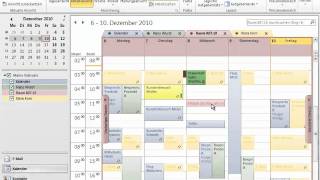 Lektion 51 Kalender überlagern Besprechungsplanung  Meine Zeit im Griff mit Outlook 2010 [upl. by Tirb893]