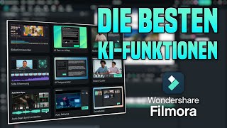 Videos mit KI bearbeiten  Das BESTE Videoschnittprogramm mit AI  Wondershare Filmora [upl. by Arateehc]