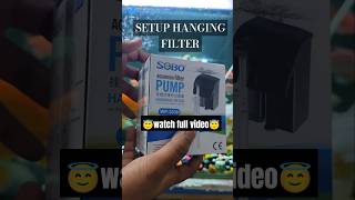 Setup Hanging Filter For 1FT Tank shorts ytshort filter fish [upl. by Atig]