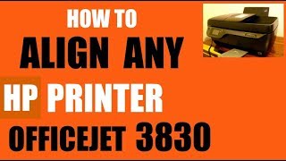 How to Align HP OfficeJet 3830 Allinone Printer review [upl. by Latsyrcal]