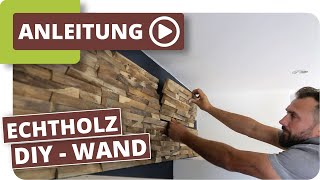 DIY Wandgestaltung mit Holz  planeo WoodWall [upl. by Laurinda]