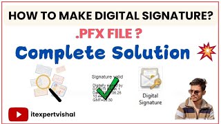 Digital Signature in PFX file In just 2 mins By Vishal Parihar [upl. by Llenrag863]