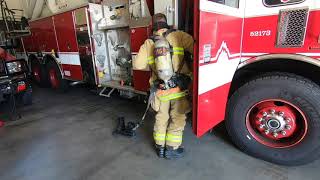 Longmont Firefighter Bunker Gear Demonstration [upl. by Notgnirrab]