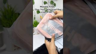 Clear Travel Waterproof Bag🪷 meesho meeshofinds meeshoapp meeshohaul travelbag ytshorts [upl. by Lletnuahs]