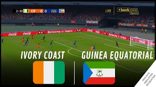 COTE DIVOIRE  GUINEE EQUATORIALE Coupe dAfrique des Nations 2023  Simulation de jeu vidéo [upl. by Senior]