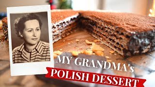 Polish Wafer Cake Pischinger with chocolate for Grandma and Grandpas Day Kraków Style [upl. by Bobbi]