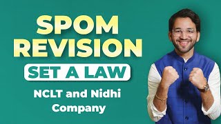 NCLT and NCLAT  Nidhi Company  SPOM Set A Law Revision CA Final by Shubham Singhal [upl. by Ynafit228]