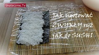 Jak ugotować zwykły ryż jak do sushi 2 metody  SkutecznieTv HD [upl. by Elaynad]