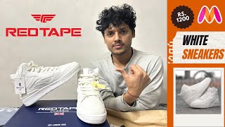 Red Tape Sneakers Unboxing  Red Tape White Sneakers for Men  Red Tape White Sneakers Under 1500 [upl. by Lleznov]