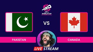 Pakistan vs Canada  T20 World Cup LIVE [upl. by Wolfy]