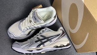 ASICS GelKayano 14 Cream Black Metallic Plum 1201A019108 Review From Supkicks [upl. by Anin]