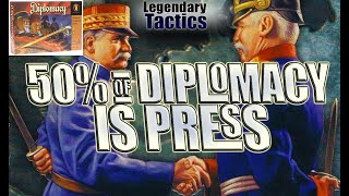 DIPLOMACY PRESS IS HALF THE BATTLE  Backstabbr  Avalon Hill  Military Board Game [upl. by Arielle505]