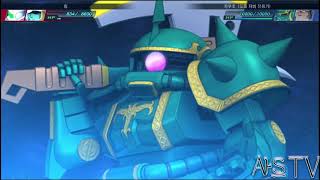 아스의 G제네 제네시스 자쿠2 도즐 자비 전용기 전무장 연출GENESIS 0079 MSV Zaku2 Dozle Zabi Custom All Attacks [upl. by Schwab112]