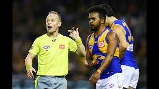 Willie Rioli taps Ray Chamberlain  Round 10 2018  AFL [upl. by Amoeji]