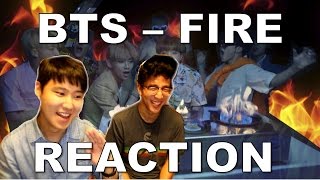 ENG BTS  FIRE MV Korean Dudes Reaction [upl. by Terrie685]