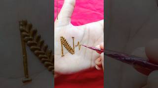 N P letter mehndi design ❤️viralvideo trending mehndi video shots [upl. by Oran]