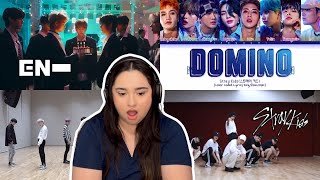 FIRST TIME REACTING TO KPOP GROUPS PT3 STRAY KIDS ENHYPEN [upl. by Genvieve]