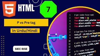 Difference Between HTML p and pre Tags  HTML Formatting Guide [upl. by Llyrehc997]