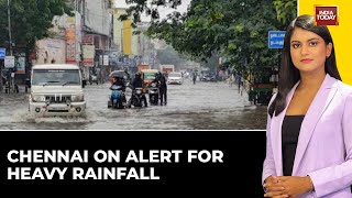 Chennai Braces for Heavy Rainfall Orange Alert Issued  India Today [upl. by Atilahs]