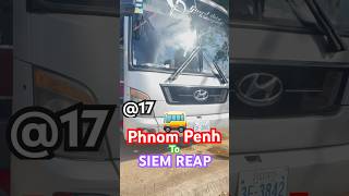 PHNOM PENH TO SIEM REAP BUStraveltango bus shortstravel [upl. by Menon]