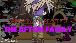 CREEPYPASTA REACT TO AFTON FAMILY  part3 Michael [upl. by Aiz]