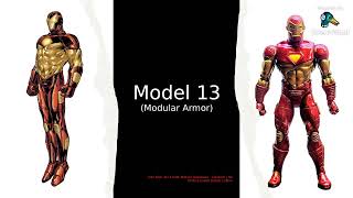 My Collection Marvel Legends Iron Man Models 1 through 13 [upl. by Odette721]