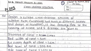 Unit6  Hydraulic Structure of Canal  Design of Syphon Aquaduct Prashant YT  TUPUKUPoU [upl. by Neelasor]