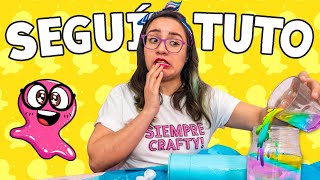 SEGUÍ un TUTORIAL de SUPER SLIME SAM 🙈 Hice un desastre ✄ Craftingeek [upl. by Johnathon261]