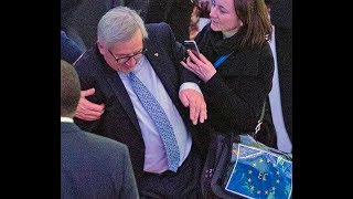 JeanClaude Juncker takes a tumble at EUAfrica Summit But hes in full health EU says [upl. by Butch]