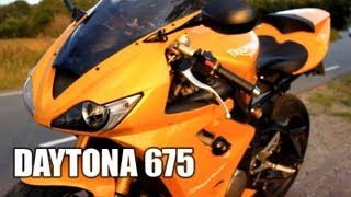 Triumph Daytona 675  Bodis exhaust  Sound check engine sound only [upl. by Nimajeb]